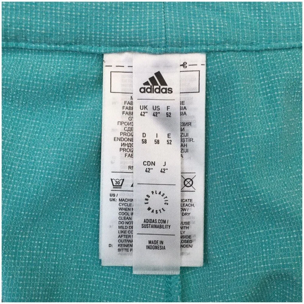 Adidas Shorts Mens‎ Size 42 Primegreen Crosshatch Stretch Performance Golf